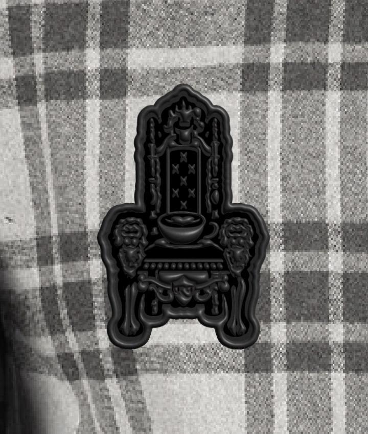 Grey Flannel with Throne Patch