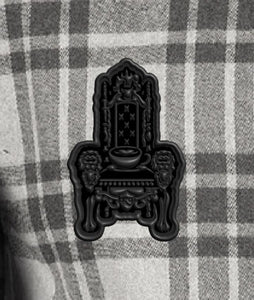 Grey Flannel with Throne Patch