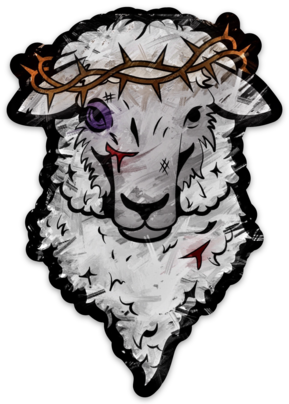 Lamb of God Sticker.