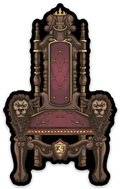 Maroon Throne Sticker.