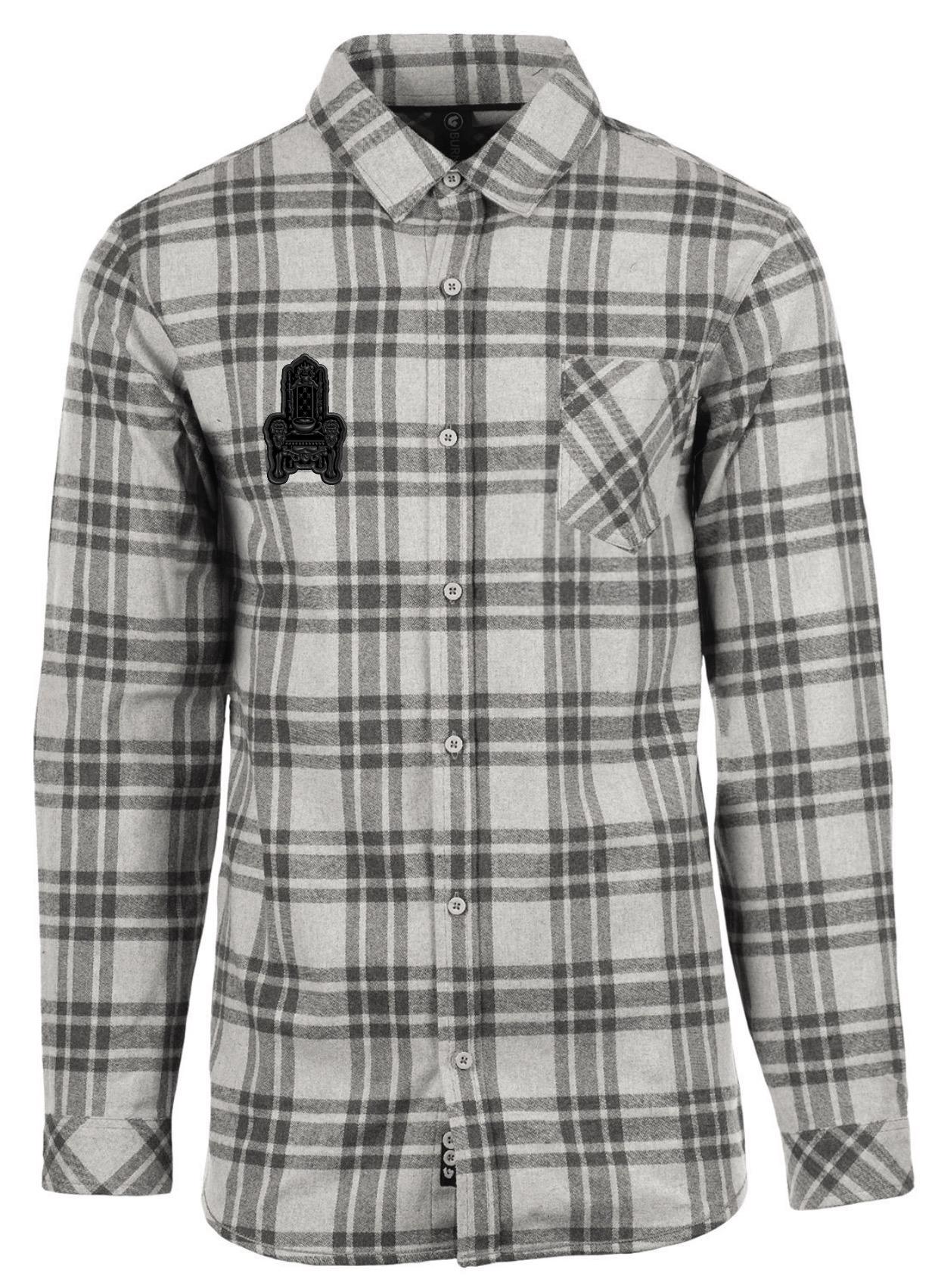 Grey Flannel with Throne Patch