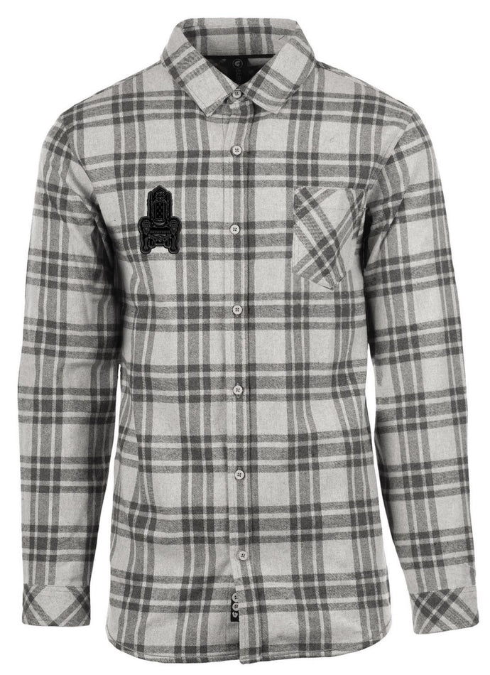 Grey Flannel with Throne Patch