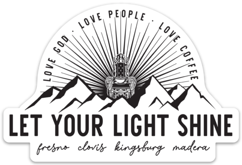 Let Your Light Shine Sticker.