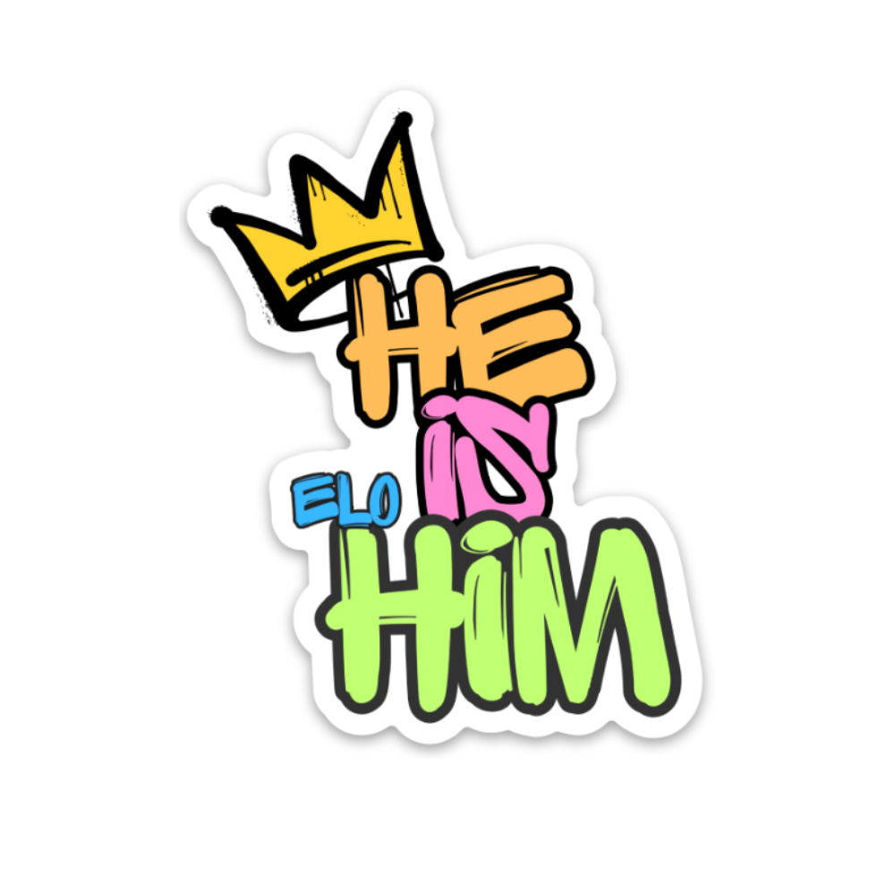 He is Him Sticker.