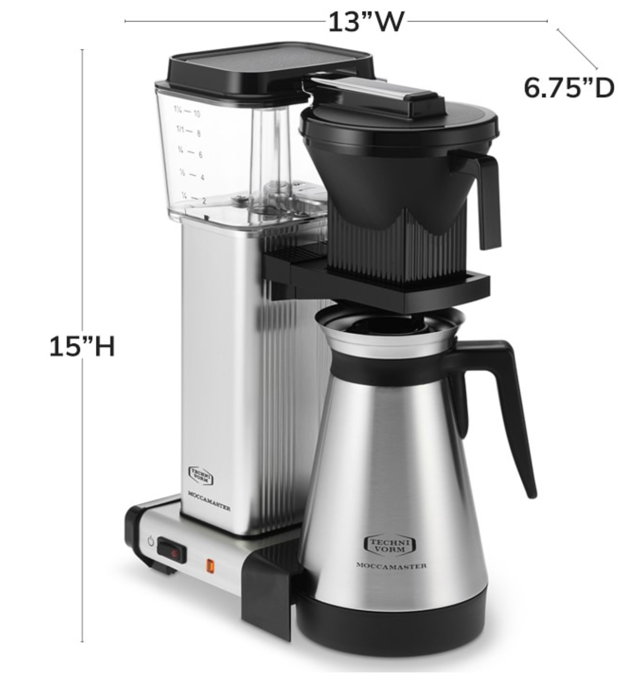 Moccamaster by Technivorm Manual Drip Stop Coffee Maker