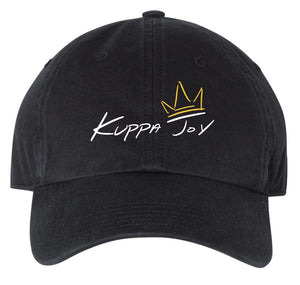 Black Kuppa Joy Gold Crown Dad Hat